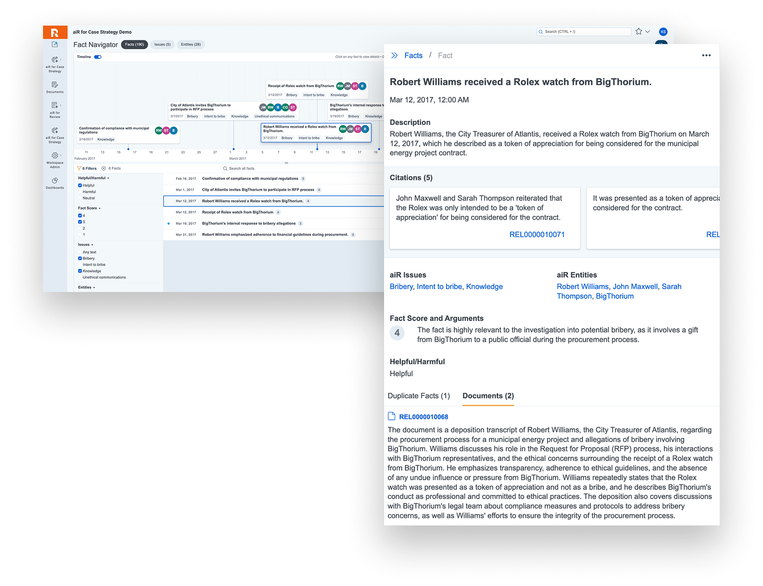 aiR for Case Strategy screenshot