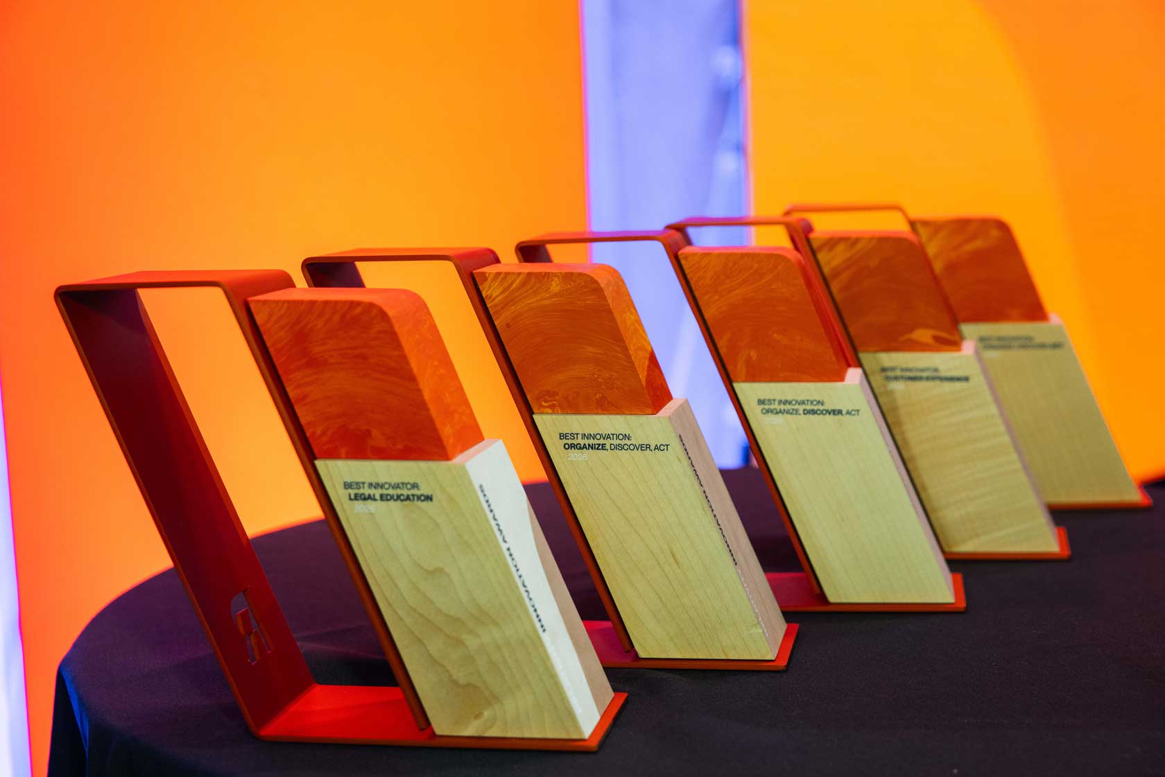 Innovation Awards trophies