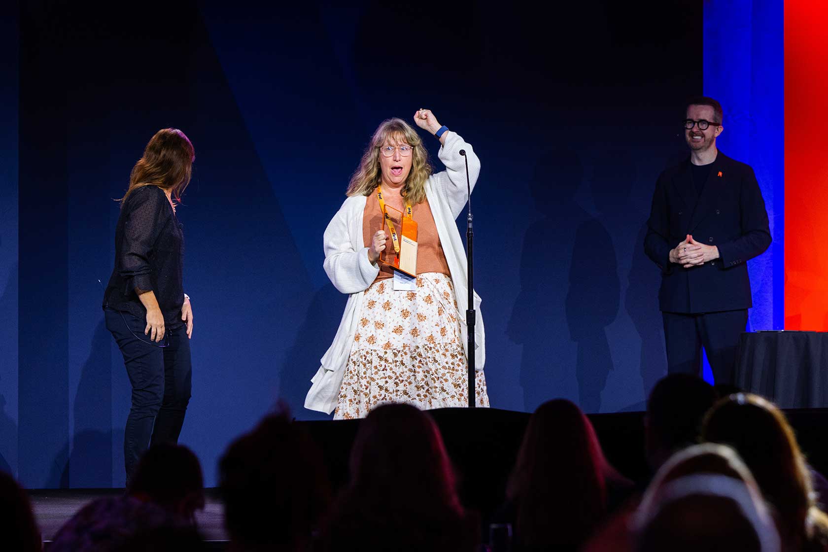2026 Relativity Innovation Awards winner cheering
