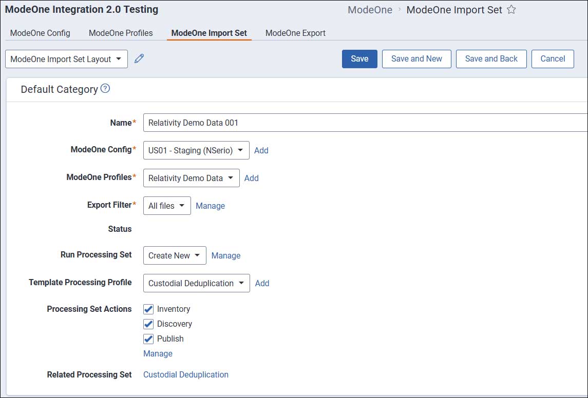 ModeOne screenshot