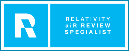 Relativity aiR Review Specialist badge